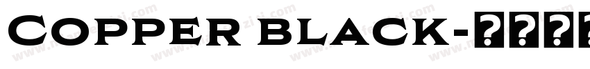 Copper black字体转换